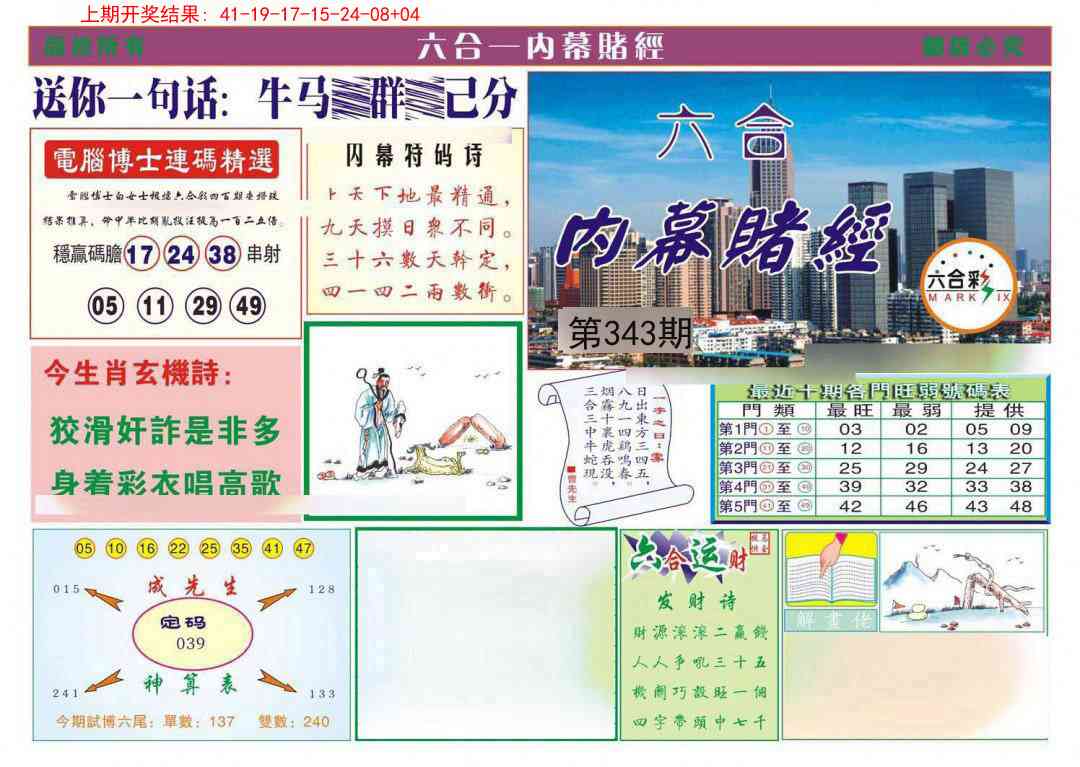 343期内幕赌经[图]